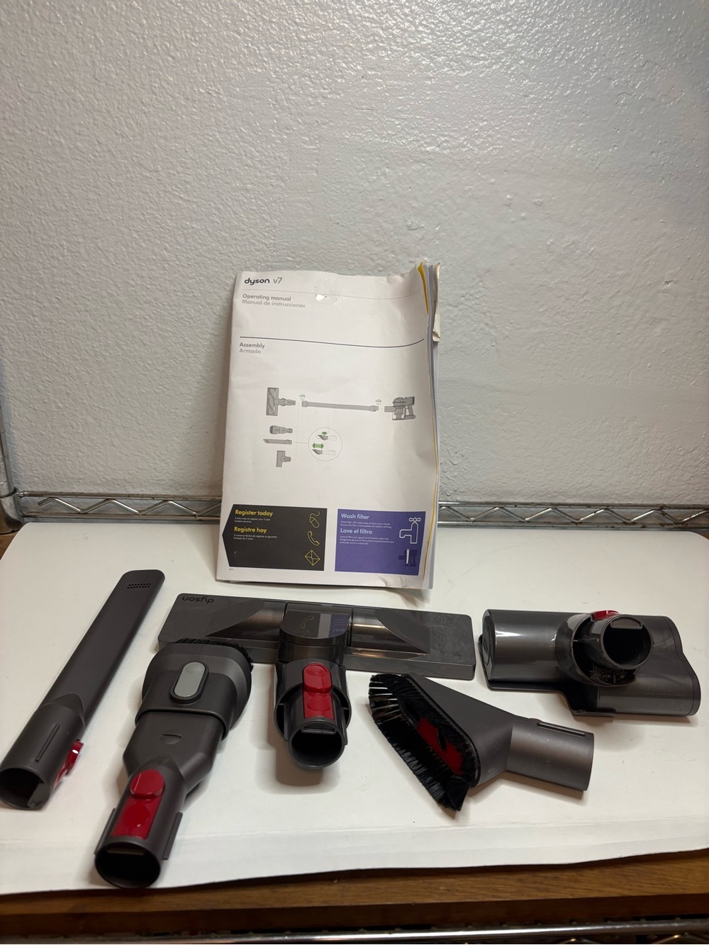 Dyson Grey and Red Vacuum Accessory Tool Kit